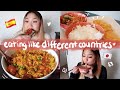 EATING LIKE DIFFERENT COUNTRIES FOR A WEEK | what i eat in a week