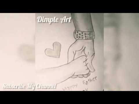 #Fathers_DaY_Drawing How to Draw ? Pencil Sketch. Step by Step. - YouTube