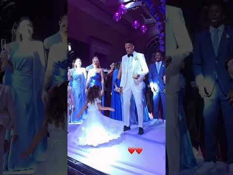 البرازيلي لاعب ريال مدريد ميليتاو يرقص مع ابنته في حفل زفافه Football