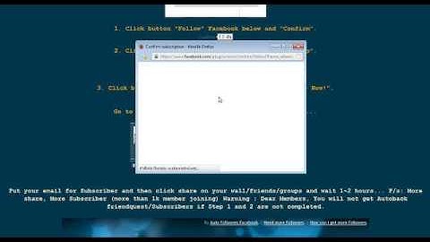 Get auto followers facebook 2013