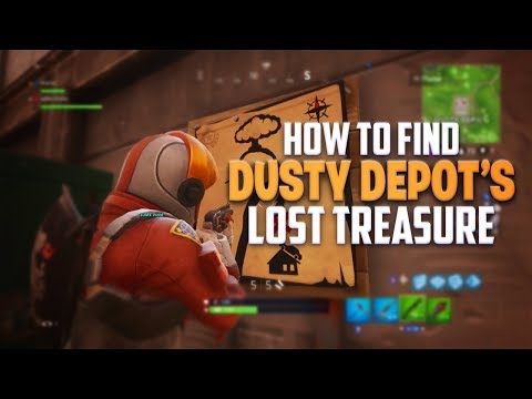 How to follow Dusty Depot&rsquo;s Treasure Map! Fortnite Battle Royale Tutorial