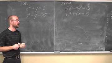 College Algebra Section 8.6 Systems of Non Linear Equations
