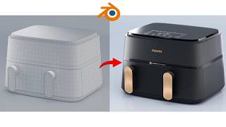 How to Model an Airfryer in Blender [Beginner Version]