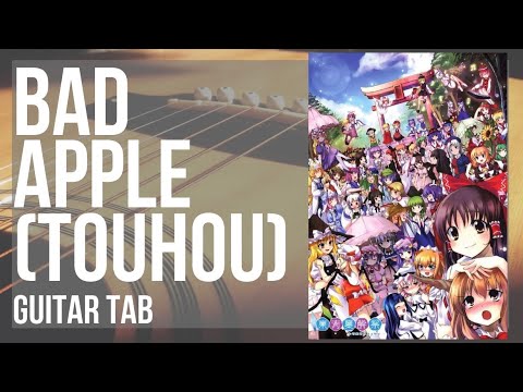 Guitar Tab How To Play Bad Apple Touhou By Nomico Youtube