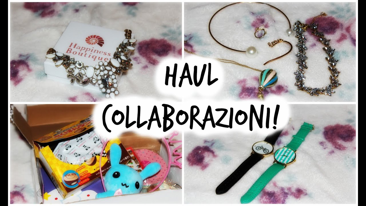 Haul Collaborazioni e GIVEAWAY parte 1 2 Happiness 