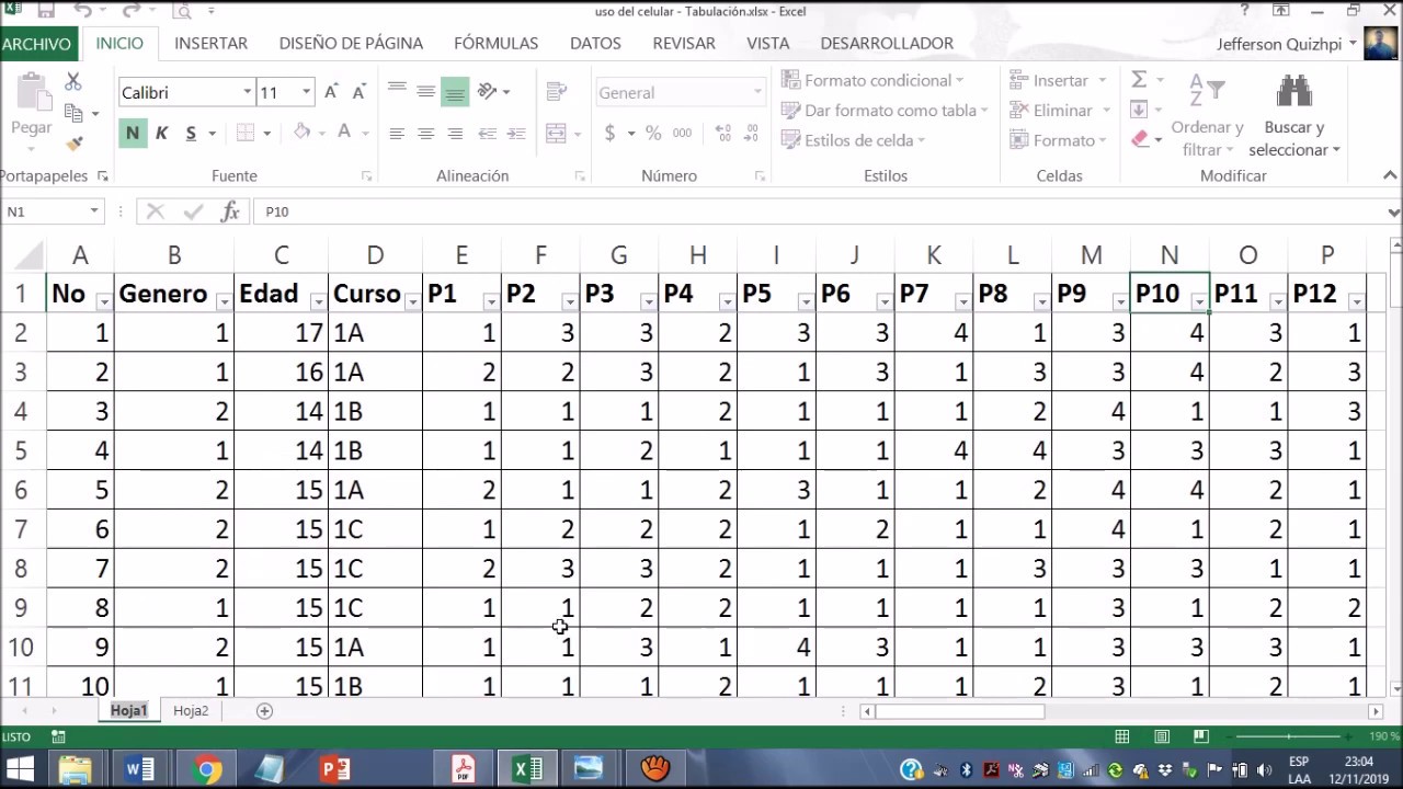 Como tabular datos de una encuesta en Excel. (Fácil) - YouTube