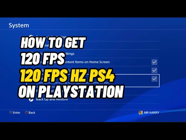 120 On PS4 How To Get HZ On PlayStation New - YouTube