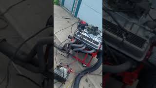 Starting up the 350 sbc on a $25 engine cradle Just finished building this hot small block and wanted to make sure everything was right before I put it in the ol camaro. Bought the