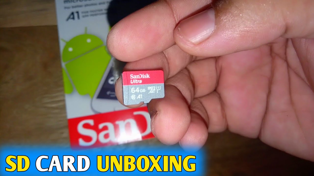 64GB SanDisk SD Card Unboxing YouTube