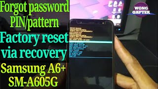 Lupa pola samsung A6 plus || Factory reset samsung a6 plus (SM-A605G)