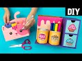 ORGANIZADORES INCRÍVEIS COM PAPELÃO 💜 Make Barbie, Gatinho e Doces Kawaii 💜 DIY