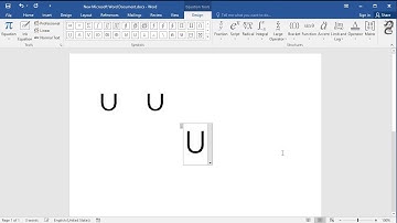 How to insert Union symbol in Word