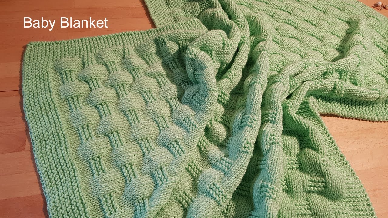 Πως να πλέξεις παιδικό κουβερτάκι με πλέξη ψάθα , tutorial, Knitting Box -  YouTube