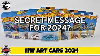 Hot Wheels Art Cars 2024  The Complete Set Including the Treasure Hunt Purple Passion