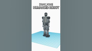 [1DAY_1CAD] HUMANOID ROBOT #shorts #tinkercad #project