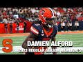 Damien Alford 2023 Regular Season Highlights | Syracuse WR