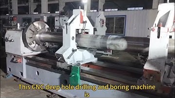 CNC deep hole drilling and boring machine