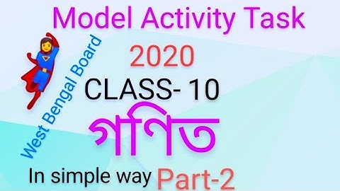 Class 10 mathematics Model Activity Task part 2