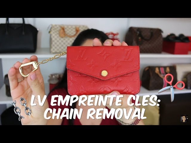 Louis Vuitton Monogram Empreinte Key Pouch Cherry