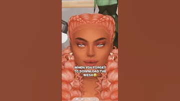 Sims 4 Broken CC always finds a way😑 #sims4 #sims4cc #thesims4 #shorts #sims4customcontent