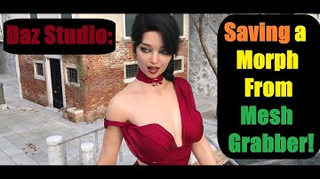 Daz Studio: Mesh Grabber Morphs opslaan!