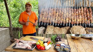 картинка: No Marinade Lamb Skewers / Настоящий шашлык из баранины без маринада