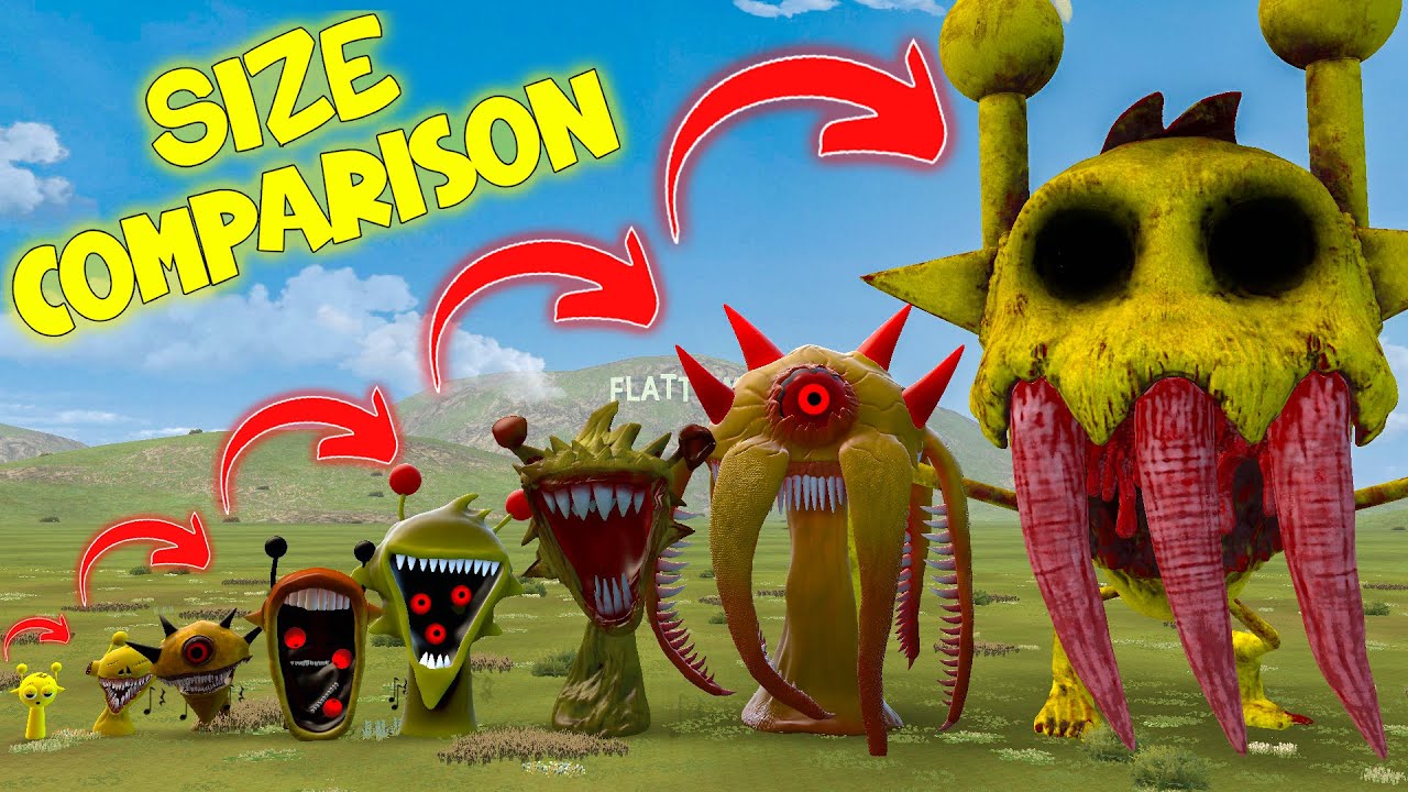 NEW SIZE COMPARISON OF ALL PHASES SIMON FAMILY In Garry's Mod!
