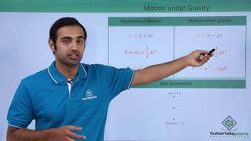 Class 11th – Free Fall Under Gravity | Motion in Straight Line | Tutorials Point