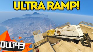 GTA 5 Ultra Mega Ramp Meets the Train! GTA 5 Mods Showcase : Episode 32