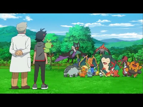 Ash reencontra todos os seus Pokémon (Dublado)