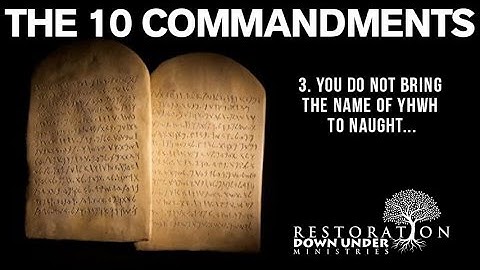 The 10 Commandments: 3rd Commandment