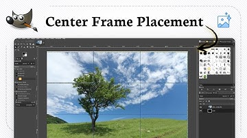 Hoe centreer je een afbeelding in GIMP (onderwerp uitlijnen)