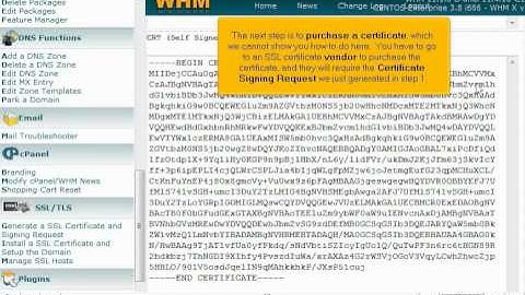 Generating and Installing SSL certificates in WHM - Canadian web Hosting