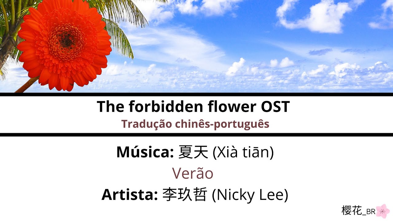 夏天/Verão - 李玖哲/Nicky Lee  夏花/The forbidden flower OST lyrics  [CN/PINYIN/PT-BR] 