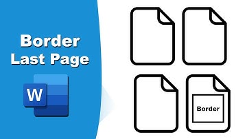 How to add border to last page in word