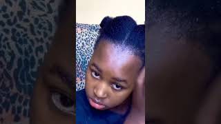 simple//easy hairstyle on short 4c hair #hair #4chair #hairstyle #natural