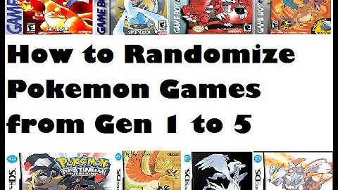 How to Randomize Pokemon Games from Gen I to V Tutorial