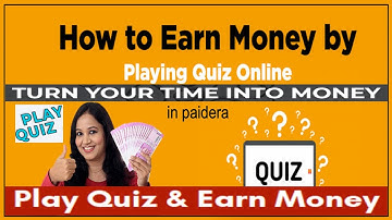 How to do quizzes and earn money in paidera