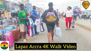 4K LAPAZ ACCRA THE MOST BUSY ROAD IN AFRICA ACCRA GHANA TRAVEL VLOG