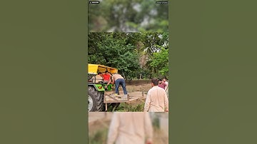 Transformer Installation by Tractor || #lineman #electrical #shorts