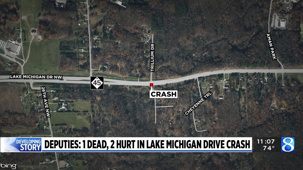 Deputies: 1 dead, 2 injured in Lake Michigan Drive crash - YouTube
