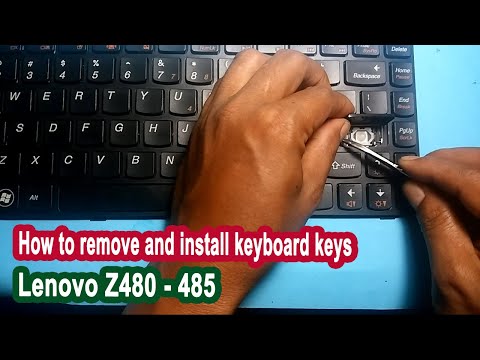 How to remove and install lenovo z480 laptop keyboard keys