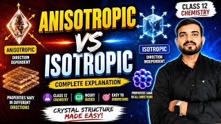 Anisotropic vs Isotropic Properties Explained | Class 12 Chemistry Solid State Chapter