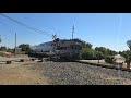 ACE Train 04 at Clarke Drive Fremont, CA with ACEX #3302 Cab Car and #3110 SC-44