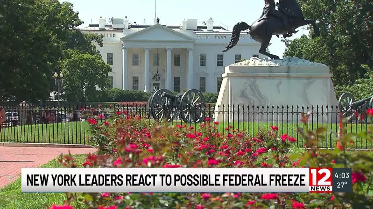 Officials speak on the Trump Administration’s federal grant freeze