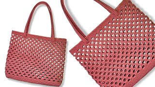 Download Lagu Cara Membuat Tas Rajut Mudah dan Simpel | Easy Crochet Bag Tutorial (SUBTITLE) MP3