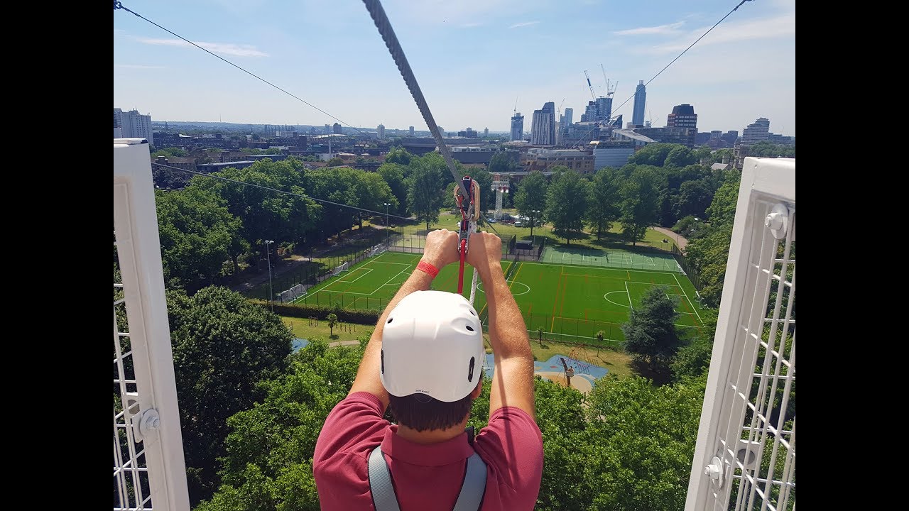 Road testing London's newest zip line!
