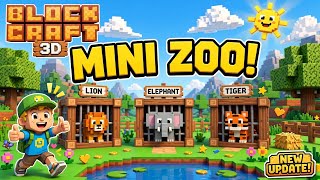 I Built A Mini Zoo In Block Craft 3D 🦁🐯 So Cute! screenshot 3