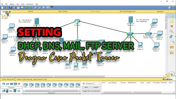Setting Konfigurasi, ( DHCP, DNS, MAIL, FTP SERVER )  di Cisco Packet Tracer