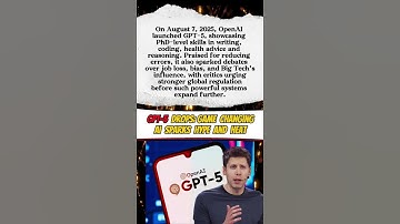 🤖 GPT-5 Drops: Sparks Hype and Heat 🔥#breakingnews #shorts #viral